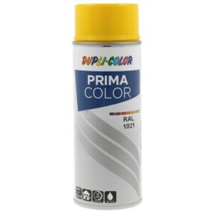 Vopsea spray acrilică DUPLI-COLOR PRIMA COLOR RAL1021 galben lucios, 400ml 379813