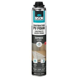Spumă poliuretanică pentru polistiren BISON 60 secunde, de pistol, 700ml 451022