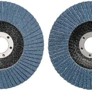 Set 2 discuri lamelare abrazive Einhell 125 mm, granulatie 40/80 - Smirghel tip mop pentru polizor unghiular 49795705