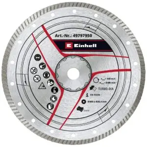 Disc Diamantat Turbo Einhell 300 x 25,4 mm pentru Taiere Piatra, Beton si Ceramica 49797950