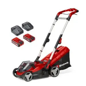 Masina de tuns iarba fara fir Einhell RASARRO 36/34 (2x3,0Ah) – 36V, Latime 34cm, Suprafata 300mp 3413222