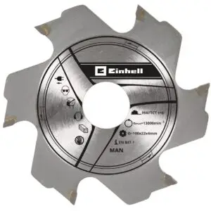 Cutit Freza 100x22x4,0 mm, 6 Dinti pentru Masina Imbinat Biscuiti Einhell 49758941