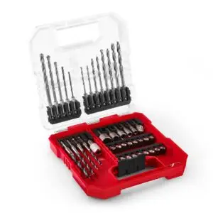 Set biti si burghie Einhell L-CASE 40 piese – Accesorii pentru lemn, metal si zidarie 49109053
