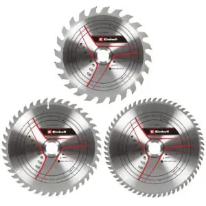 Set 3 discuri ferastrau circular Einhell TCT, 250 x 30 mm, pentru lemn, taieturi precise 49589306