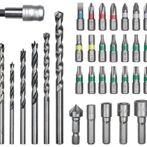 Set Burghie și Biți Einhell 39 Piese L-Box - Versatilitate pentru Piatră, Metal și Lemn 49108956