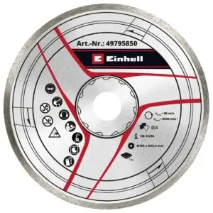Disc diamantat pentru taiere gresie si faianta Einhell 180x25,4mm 49795850