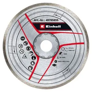 Disc Diamantat Einhell Turbo 200x25,4mm pentru Taiere Gresie, Faianta si Travertin 49795855