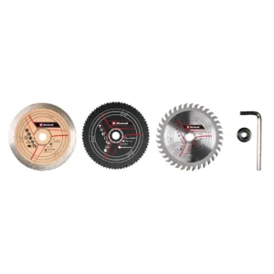Set 5 Accesorii Ferastrau Circular Mini Einhell, Ø 89 x 10 mm - Lame HSS, HM si Diamantate 49575915