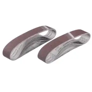 Set 5 benzi abrazive Einhell 50x686mm pentru slefuitoare cu banda - Granulatie P60/P80/P120 49910805