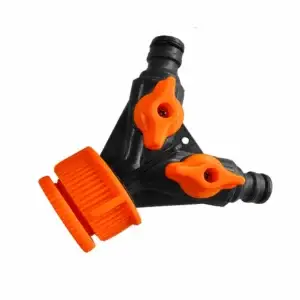 Conector distribuitor cu 2 robineti, 3/4" - 1", LT36662