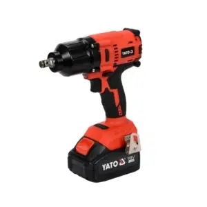 Pistol de impact cu acumulator YATO 18V, 700 Nm, 1/2", motor fără perii, 1 acumulator 3 Ah + încărcător – YT-82806