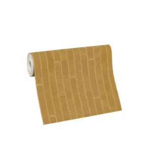 Tapet superlavabil Vlies geometric auriu-cupru, Rasch 428223, 10,05 x 0,53 m
