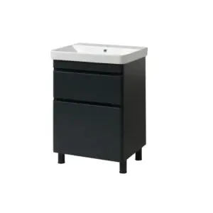 Mobilier de baie Vivace cu lavoar 80 cm, Antracit Mat