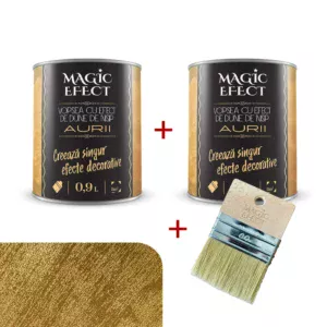 Pachet Magic Efect vopsea cu efect Dune de nisip Ultra Gold (auriu intens) - 1+1 gratuit + pensula