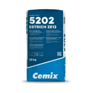 Șapă de ciment pentru interior Cemix 5202 ESTRICH ZE12, sarcini reduse, 25 Kg