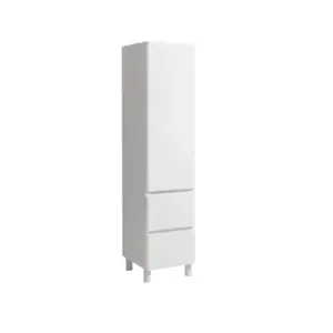 Dulap înalt baie Vivace PPN2S, 40×43,6 ×170 cm, Alb lucios, deschidere dreapta