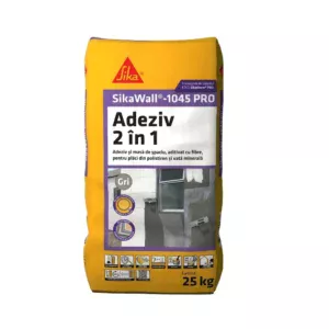 Adeziv și masa de șpaclu, aditivat cu fibre acrilice, SikaWall -1045 Pro, 25 Kg