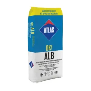 Adeziv Alb pentru Placări Ceramice ATLAS OK!, G/F, 25 Kg