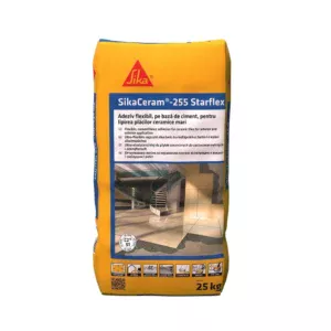 Adeziv monocomponent pe bază de ciment SikaCeram®-255 StarFlex grey - 25 Kg