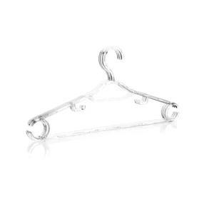 Umeraș transparent pentru haine, QS220 (Set 6 buc)