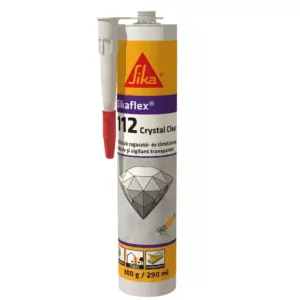 Adeziv și sigilant transparent Sikaflex-112 Crystal Clear, transparent, 290 ml