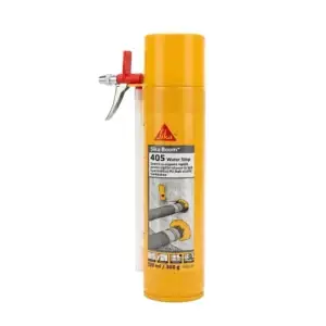 Spumă poliuretanică bicomponentă impermeabilă Sika BOOM-405 WATER STOP, pentru treceri de țevi, 320 ml