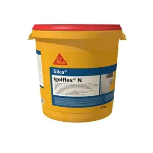 Hidroizolație bituminoasă flexibilă pentru fundații Sika IGOLFLEX N, armată cu fibre, fără solvenți, 25 Kg