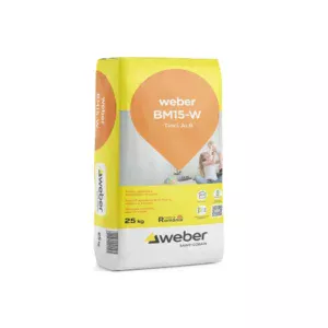 Mortar Alb pentru Zidărie și Tencuială weber BM15-W (M15), 25 Kg