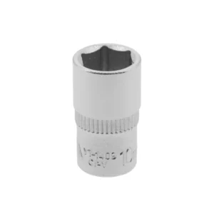 Cheie tubulară 1/4", 10 mm, hexagonală scurtă, otel CrV, YT-1409