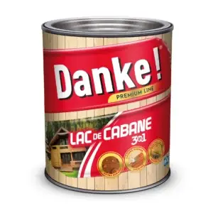 DANKE! Lac de Cabane, Lac colorat pentru lemn, lucios, interior/exterior, Cires, 10 L