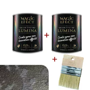 Pachet Magic Efect Lumina 1+1+pensulă | Efect dune de nisip, 03 Graphite