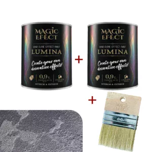 Pachet Magic Efect Lumina 1+1+pensulă | Efect dune de nisip, 04 Onix