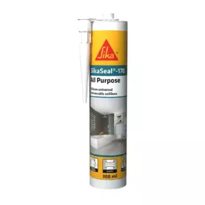 Etanșant siliconic pentru aplicații generale și sanitare SikaSeal 170, alb, 300 ml