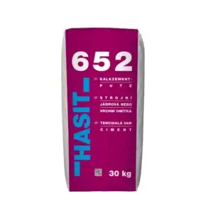 HASIT 652 – Tencuială var-ciment, suport sau drișcuită, interior și exterior, aplicare manuală sau mecanizată, 30 kg