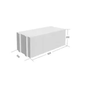 BCA Soceram NF nut și feder, 624 x 250 x 300 mm, densitate 500 kg/m³