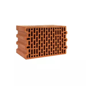 Cărămidă Cemacon Evoceramic 25 NF, nut și feder, pentru pereți interiori și exteriori de 25 cm, 380x250x238 mm