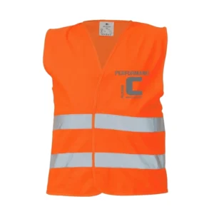 Vestă reflectorizantă Cerva BRUNO HV, portocalie, închidere velcro, mărime universală