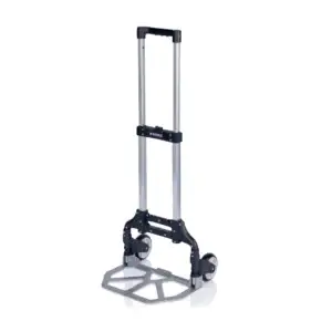 Cărucior de Bagaje Pliabil din Aluminiu, Capacitate 75 kg, RHT1704100075