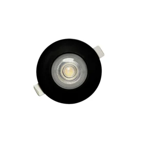 Spot încastrabil LED Klausen DOWN B, negru, 4,9W, 4000K lumină neutră, IP44, Ø 9 cm, KL171004