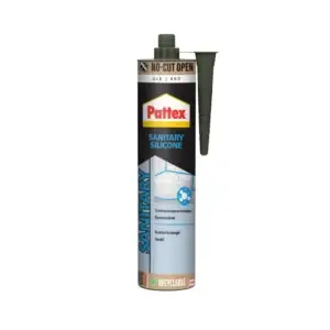 Pattex/Moment Silicon Sanitar – Silicon anti-mucegai pentru baie și bucătărie, alb, 280 ml