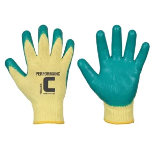 Mănuși de protecție Cerva HS 04 002 Dipper LIGHT, imersate în latex, verde/gri, mărimea 8